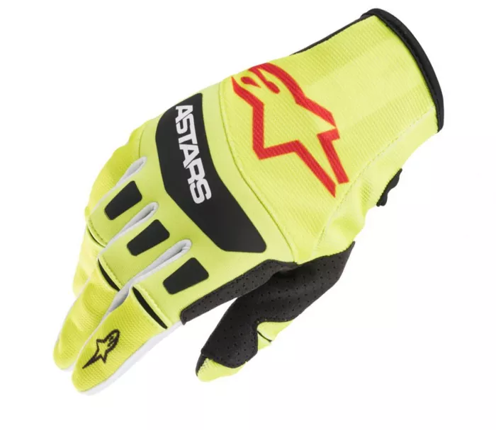 Motokrosové rukavice Alpinestars Techstar yellow fluo/black vel. M