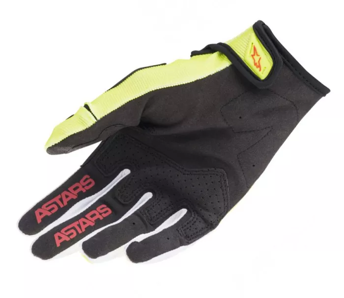 Motokrosové rukavice Alpinestars Techstar yellow fluo/black vel. M