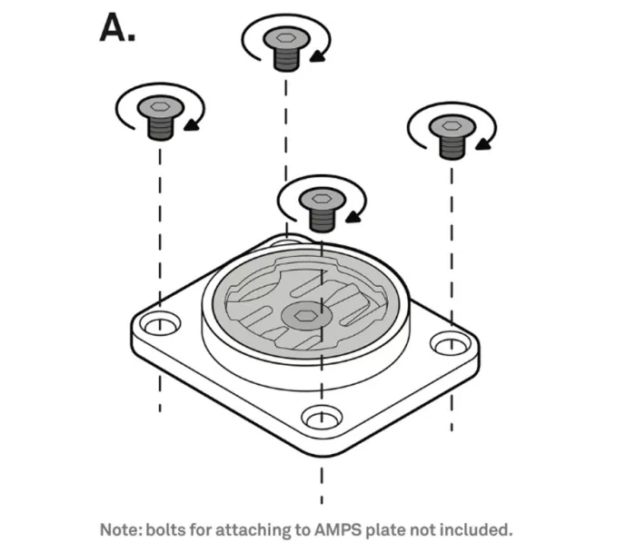 Beeline Moto II AMPS 4 Hole Base