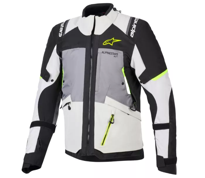 Bunda 2026 Alpinestars Andes V4 Drystar grey/black/yellow fluo