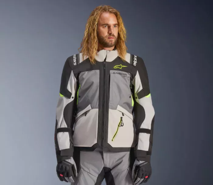 Bunda 2026 Alpinestars Andes V4 Drystar grey/black/yellow fluo