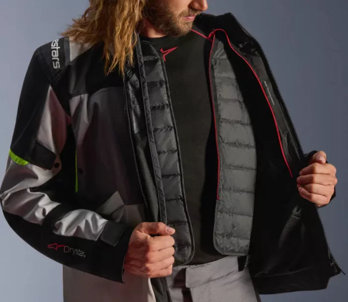 Bunda 2026 Alpinestars Andes V4 Drystar grey/black/yellow fluo