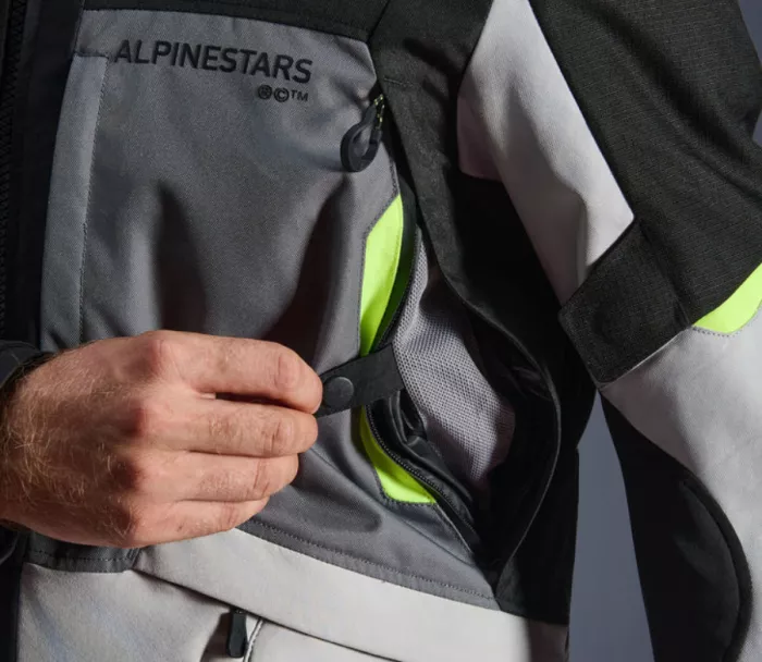 Bunda 2026 Alpinestars Andes V4 Drystar grey/black/yellow fluo