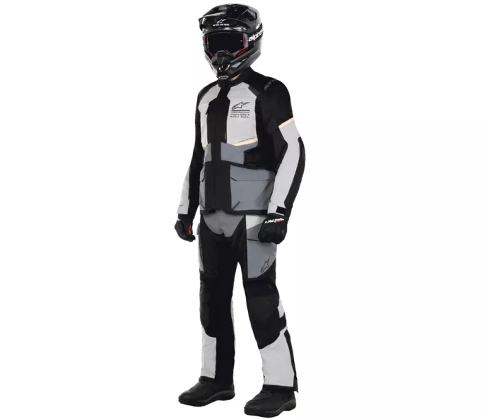 Kalhoty na moto Alpinestars Andes Air Drystar ice grey/dark grey/black