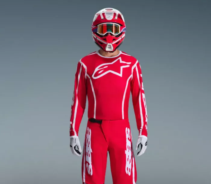 Alpinestars Fluid Apex red/white vel. 2XL