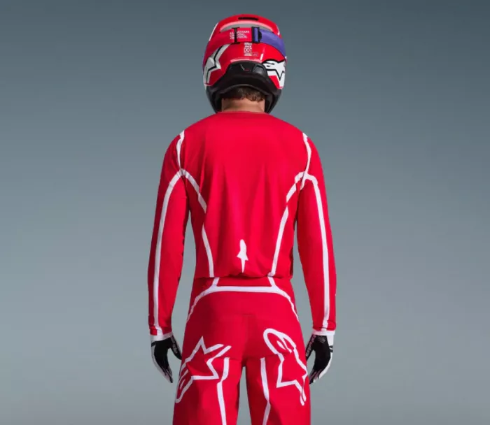 Alpinestars Fluid Apex red/white vel. 2XL