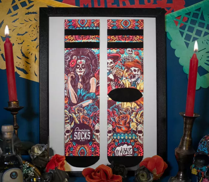 Ponožky American Socks Dia de los Muertos