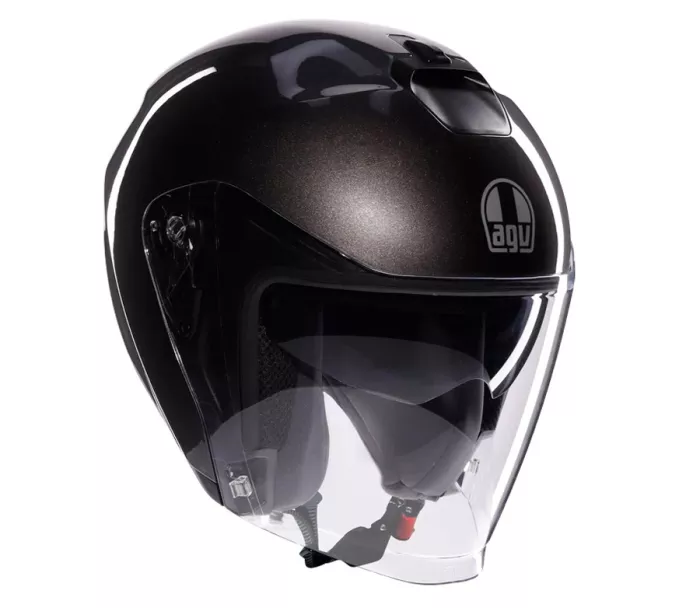 Helma na moto AGV IRIDES E2206 MONO ASFALTO GREY