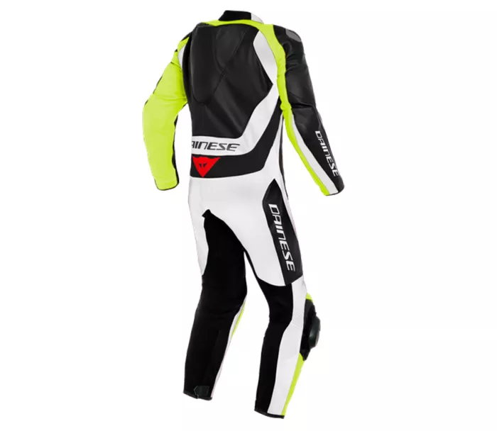 Kombinéza na motocykl Dainese ASSEN 2 BLACK/WHITE/FLUO YELLOW