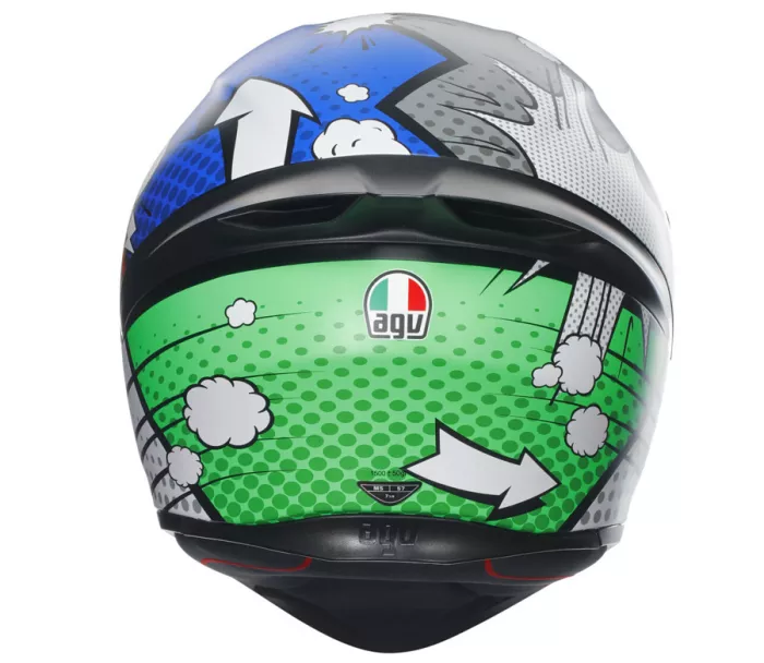 Helma na motorku integrální AGV K1 S Bang Matt Italy/Blue