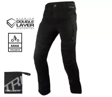 Pánské kalhoty Trilobite Parado doublelayer AAAA slim fit men jeans black level 2 (zkrácené)
