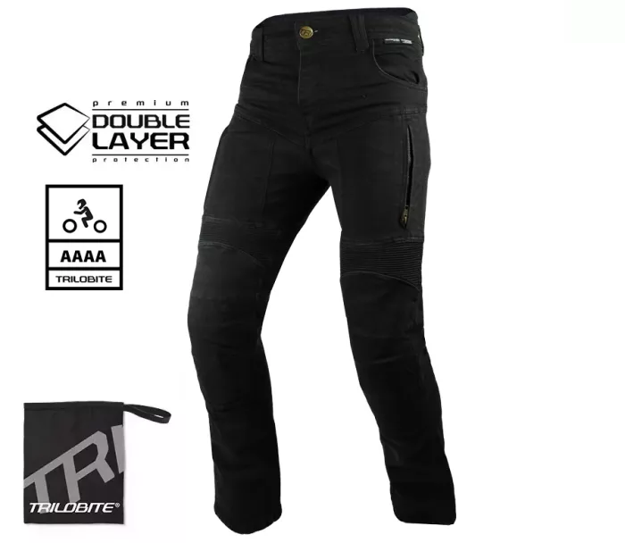 Pánské džíny Trilobite Parado doublelayer AAAA slim fit black level 2