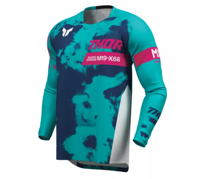 Pánský dres Thor Launchmode Bleach white/aqua