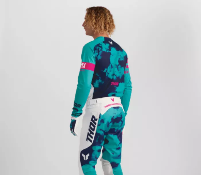 Pánský dres Thor Launchmode Bleach white/aqua