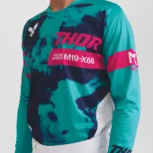 Pánský dres Thor Launchmode Bleach white/aqua