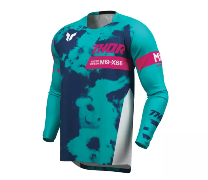 Thor 2912 - 2586 Youth Launchmode Bleach dres white/aqua vel.S