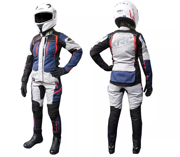 Dámská bunda na moto XRC Winkle 2.0 WTP adventure black/grey/blue/red