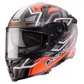 Helma na moto Caberg Avalon X Brama matt black/red fluo/anthracite