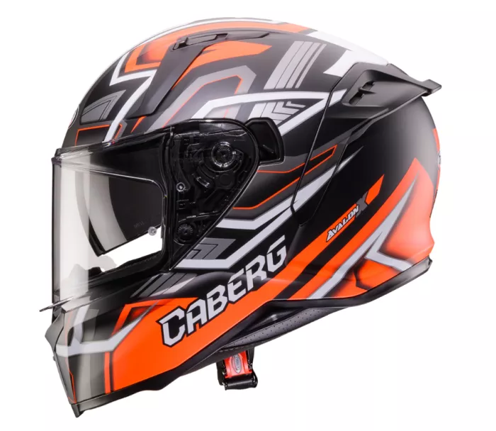 Helma na moto Caberg Avalon X Brama matt black/red fluo/anthracite