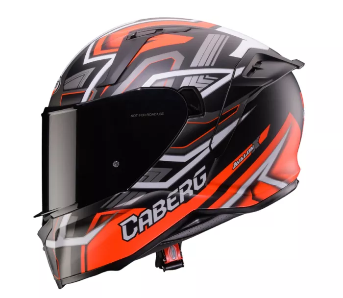 Helma na moto Caberg Avalon X Brama matt black/red fluo/anthracite