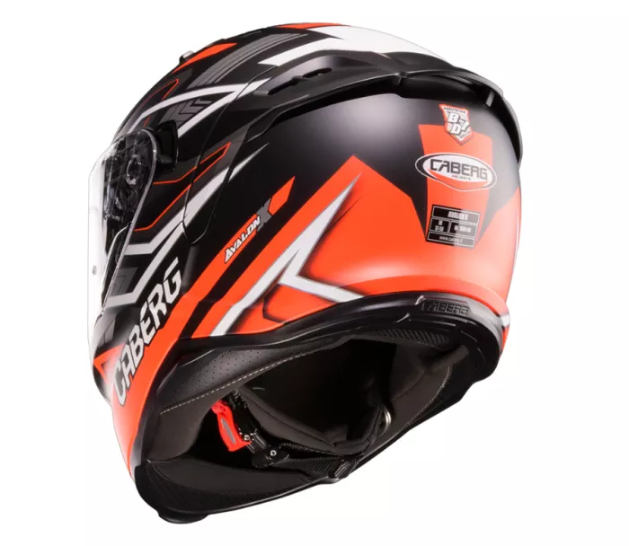 Helma na moto Caberg Avalon X Brama matt black/red fluo/anthracite