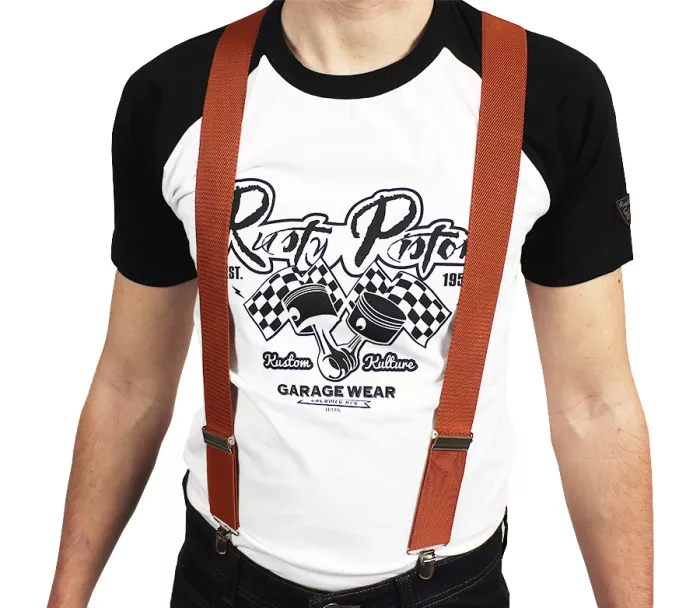 Kšandy Rusty Pistons RPSU15 Suspenders brown