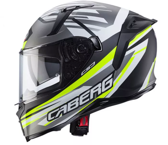 Helma na moto Caberg Avalon X Kira matt black/grey/yellow fluo