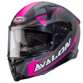 Helma na moto Caberg Avalon X Optic matt black/grey/fuchsia