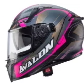 Helma na moto Caberg Avalon X Optic matt black/grey/fuchsia