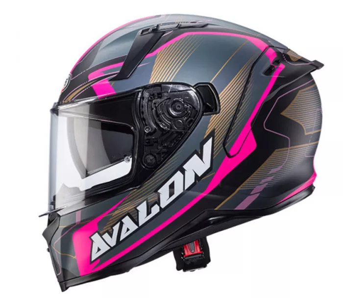 Helma na moto Caberg Avalon X Optic matt black/grey/fuchsia