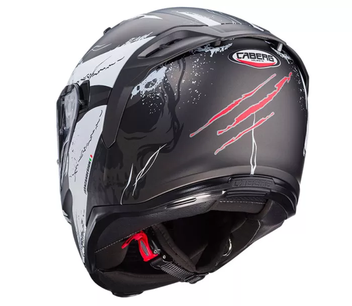 Helma na moto Caberg Avalon X Punk matt grey/white/red