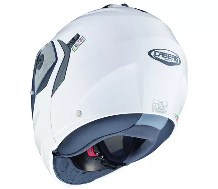 Helma na moto Caberg Duke X white metal