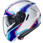 Helma na moto Caberg Levo Sonar white/blue/light blue/red