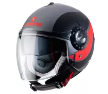Helma na motorku Caberg RIVIERA V3 SWAY matt gun metal/black/orange fluo