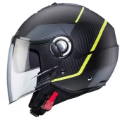 Helma na moto Caberg Riviera V4X Geo matt black/yellow fluo/anthracite