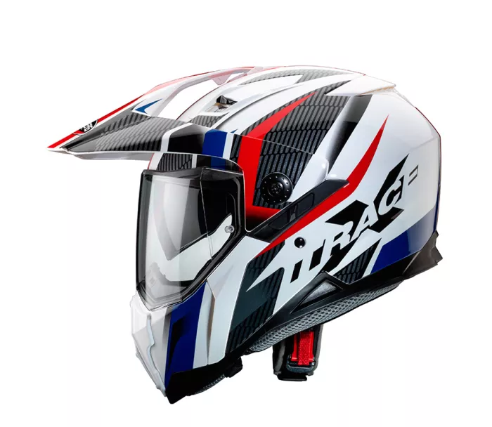 Helma na motorku Caberg XTRACE SAVANA white/red/blue