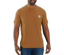 Tričko CARHARTT Force Pocket S/S brown