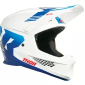 Motokrosová helma Thor Sector 2 Carve white/blue