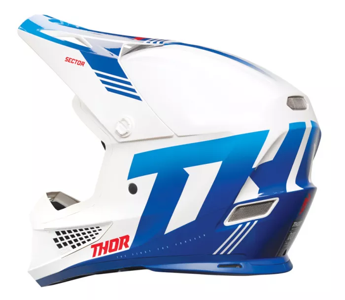 Motokrosová helma Thor Sector 2 Carve white/blue