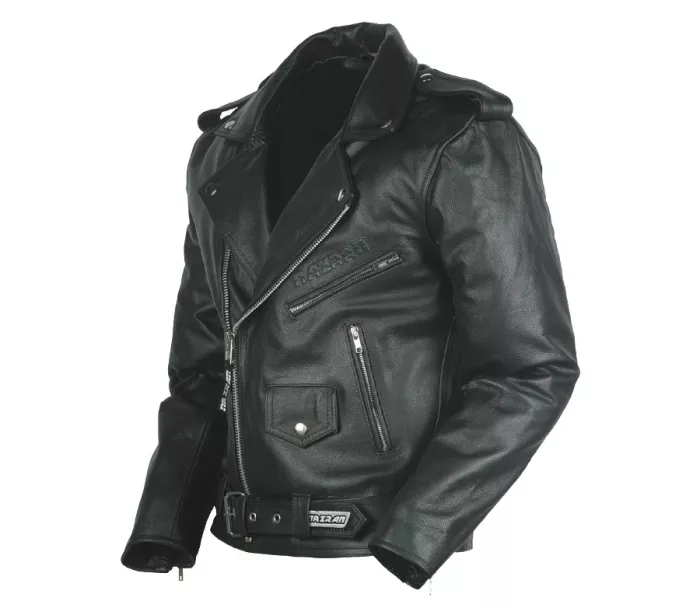 Kožená bunda na motorku Nazran Chopper black vel. 4XL