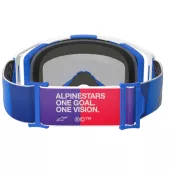 Brýle na motokros Alpinestars Vision 8 Corp blue/white/mirror blue