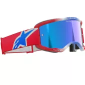 Brýle na motokros Alpinestars Vision 5 Corp red/white/blue/mirror blue
