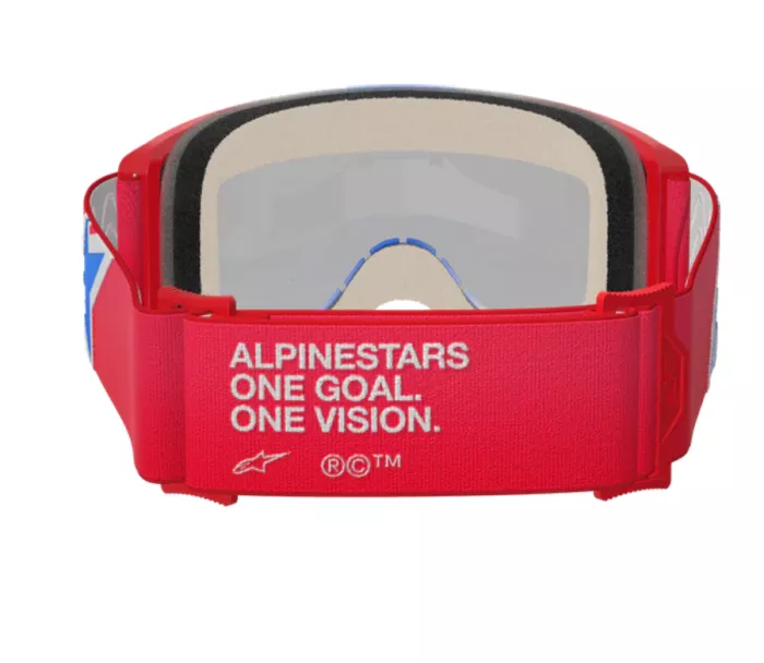 Brýle na moto Alpinestars Vision 5 Corp red/white/blue/clear