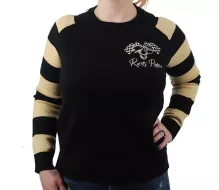 Dámský svetr Rusty Pistons RPSWW51 Cutter black/beige vel. XS