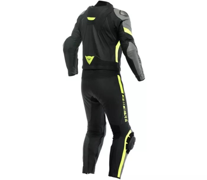 Kombinéza na moto Dainese AVRO 4 BLACK-MATT/CHARCHOAL/FLUO/YELLOW