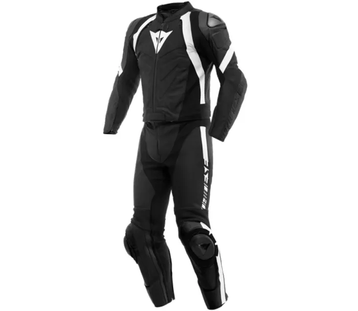 Dvoudílná kombinéza na moto Dainese AVRO 4 BLACK-MATT/BLACK-MATT/WHITE