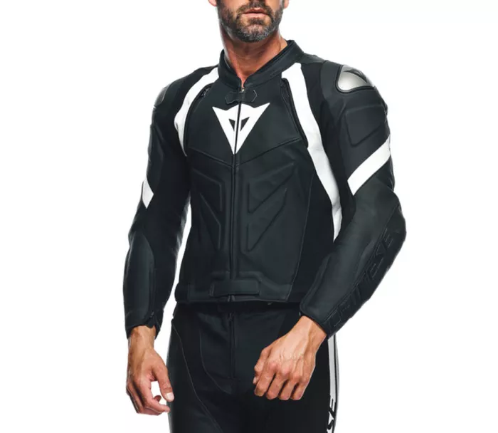 Dvoudílná kombinéza na moto Dainese AVRO 4 BLACK-MATT/BLACK-MATT/WHITE