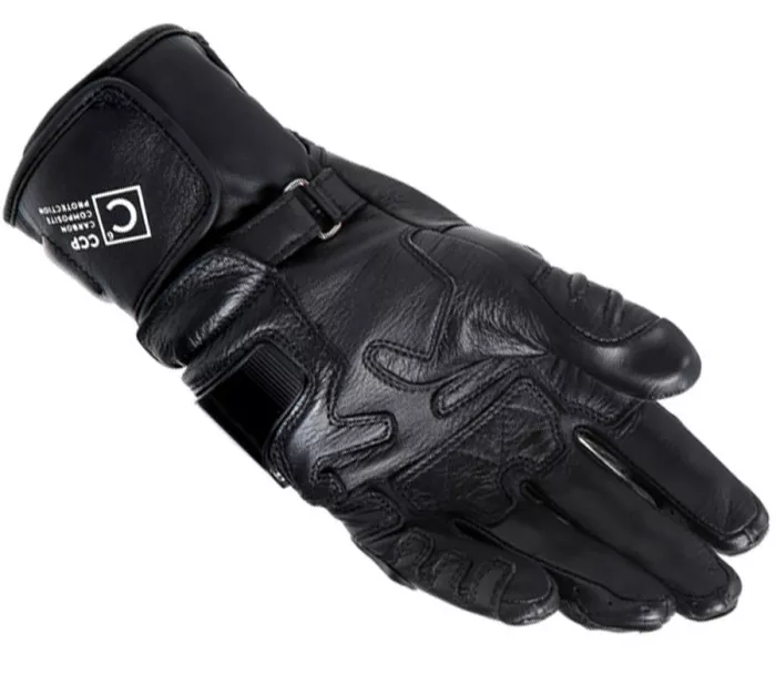 Dámské rukavice Dainese CARBON 4 LONG LADY LEATHER GLOVES BLACK/BLACK/WHITE vel. XL