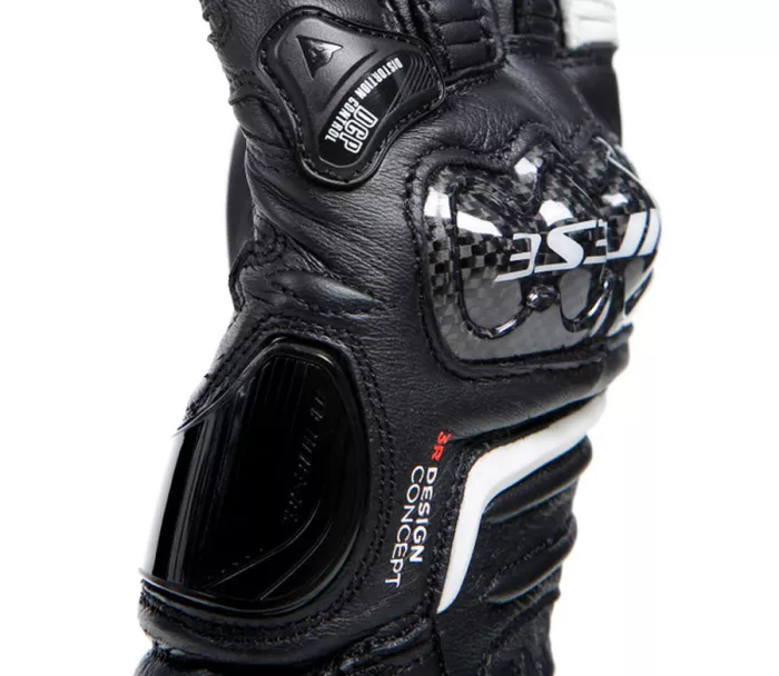 Dámské rukavice Dainese CARBON 4 LONG LADY LEATHER GLOVES BLACK/BLACK/WHITE vel. XL