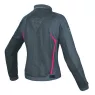 Dámská bunda na moto Dainese HYDRA FLUX LADY D-DRY black/ebony/fuchsia
